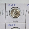 Image 3 : 8 Assorted Years United States 90% Silver Washington Quarters - Face Value: $2.00