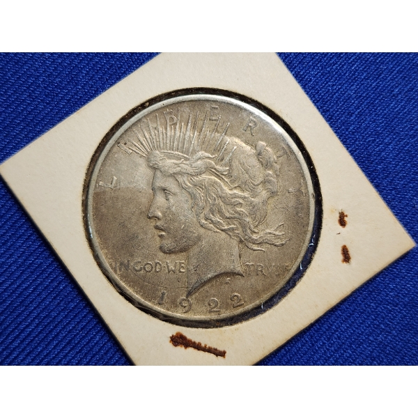 1922-D Silver Peace Dollar - 90% Silver U.S. Dollar