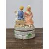 Image 2 : Fenton Vase with 9pc Assorted Collectible Figurines