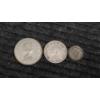 Image 2 : Lot Of (3) Foreign Silver Coins Canadian Quarter,  Canadian 5 Cents & Australian Florin