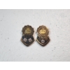 Image 1 : x2 Vintage "Montis Unionis" 10K Gold Pins with Gold-Filled Back Piece - TW: 4.4g