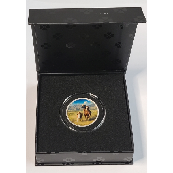 LuckyRips x Foundry Mint Sheriff's Stash "Cowboy" 1 Troy Oz .999 Fine Silver Colorized Round