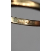 Image 7 : Vintage 14K Yellow Gold Plumb Engagement Ring With Accent Diamonds - Size 6 - Weight: 1.9g