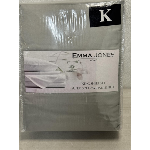 Emma Jones Home Brand King Size Sheet Set - Brand New In The Package