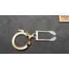 Image 3 : Gold Filled Eaton Keychain With Blue Stone 