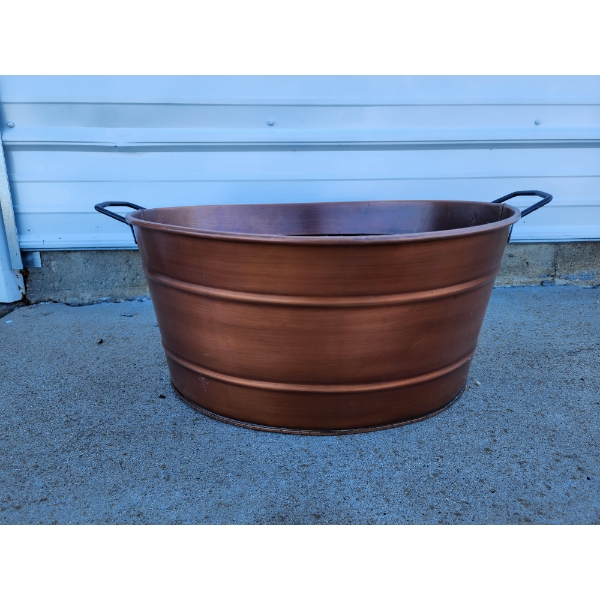 Oval Copper-Plated Galvanized Tub