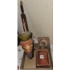 Image 1 : Carved Wooden Pipe and Native American Themed Box