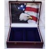 Image 1 : Very Nice Wooden Dollar Bill Storage & Display Box ~ Originally For 50 State $2 Bill Collection