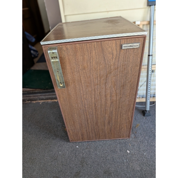 Works Great! Excellence Brand Brown Small Fridge/Freezer
