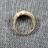 Image 7 : Stunning 10K Yellow Gold Ring With Small Clear Stones ~ Total Weight 5.7 Grams