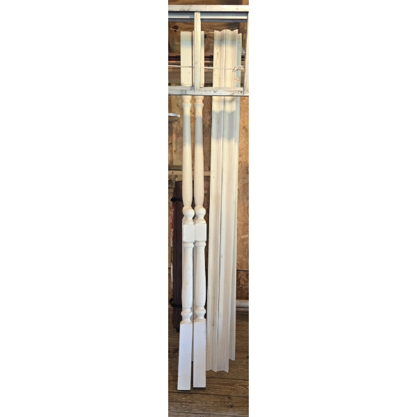 6pcs 8' Wood Trim, (2) 8' Posts and (2) 4' Posts