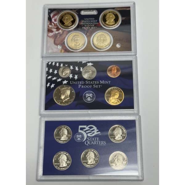2007 United States Mint Set and 2007 United States Mint Presidential $1 Coin Proof Set