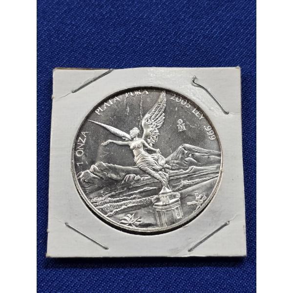 2005 Mo 1 Onza .999 Fine Silver Mexico Libertad Coin - Gorgeous Coin!