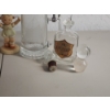 Image 4 : Lot of Assorted Collectibles: Candle Holder, Figurines, Apothecary Bottle, Glass Stoppers