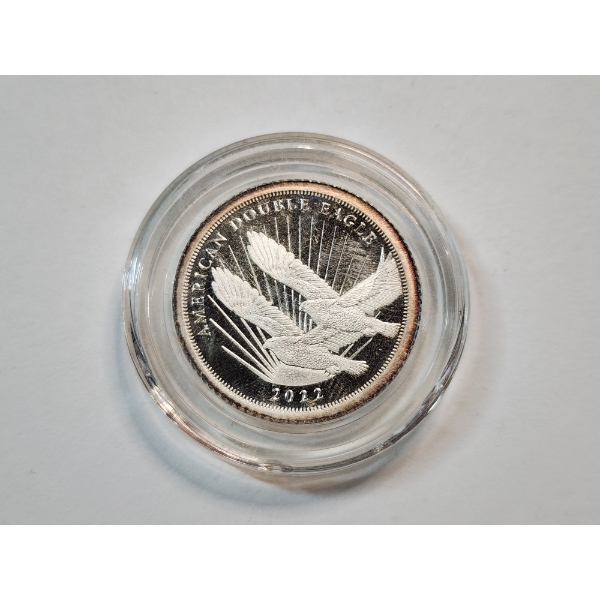 2022 Cooks Island American Double Eagle 1/4th oz .999 Pure Silver $2 Coin - In Capsule 
