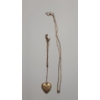 Image 1 : 14K Gold Heart Locket & Gold Filled Necklaces (Broken) - Locket Weight: 2.6g