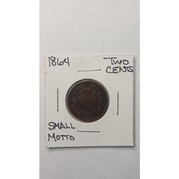United States 1864 Two-Cent Piece (Small Motto Variety)