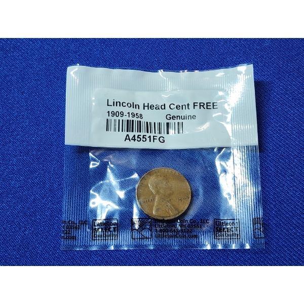 1940-D Lincoln Head Wheat Cent - In Sealed Package - Littleton Coin Co. 