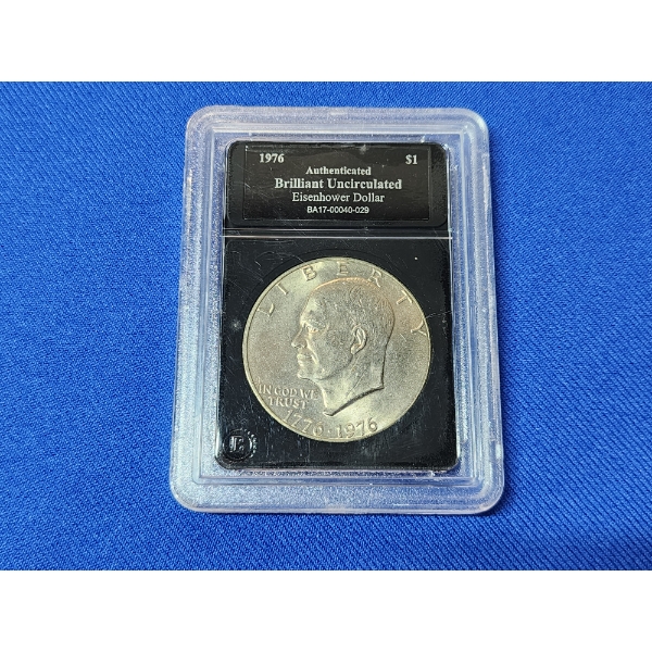 1976 Authenticated BU Eisenhower Dollar