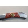 Image 3 : Brand New "U.S Army" Frost Cutlery Folding Pocket Knife With 4.5" Barracuda Wood Handle 3” Blade