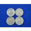Image 2 : x4 Assorted Years U.S. 90% Silver Washington Quarters FV: $1.00