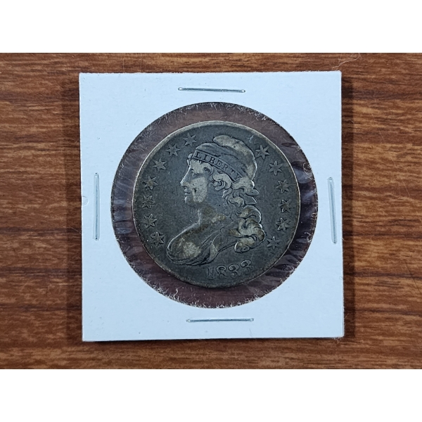 NICE COLLECTOR COIN ~ 1833 United States Capped Bust Silver Half Dollar - An Excellent Coin