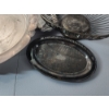 Image 9 : Nice Assortment of Silverplated Serving Trays and Baskets TW: 11.8lbs