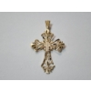 Image 2 : Beautiful 14K Gold Detailed Cross Pendant Total Weight: 1.6g