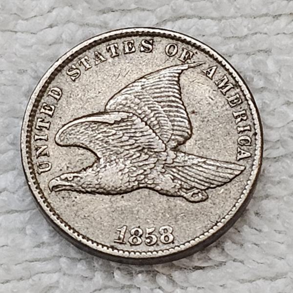 1858 Flying Eagle Cent FV: $.01