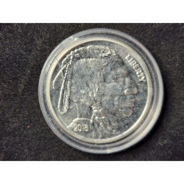 1 Oz .999 Fine Silver American Buffalo Indian Round