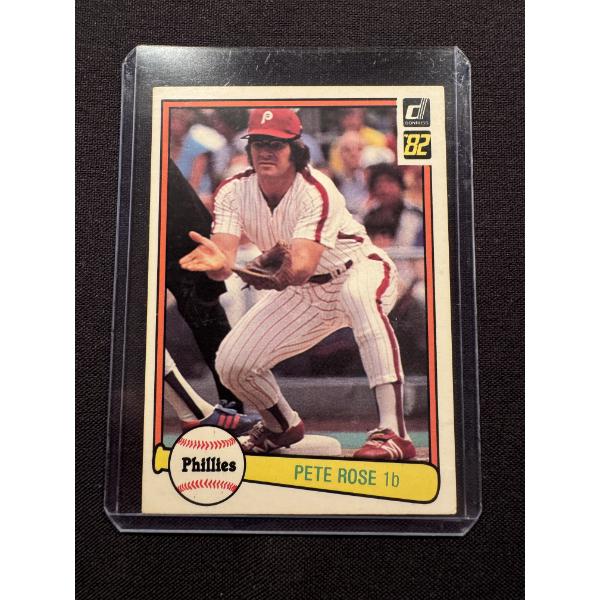 1982 Donruss Pete Rose Baseball Card - Exceptional Card