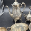 Image 6 : Nice Lot of Assorted Silverplated Items: Pitcher, Trays, Sugar/Creamer Bowl - Total Weight: 6.0 lbs