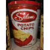 Image 4 : Advertising - 4 Pc Vintage Potato Chip Tins - Nice Group See Pics
