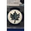Image 3 : 2023 Super Incuse Black Rhodium First Day Of Production Reverse PF70 1 Oz Silver Canadian Maple Leaf