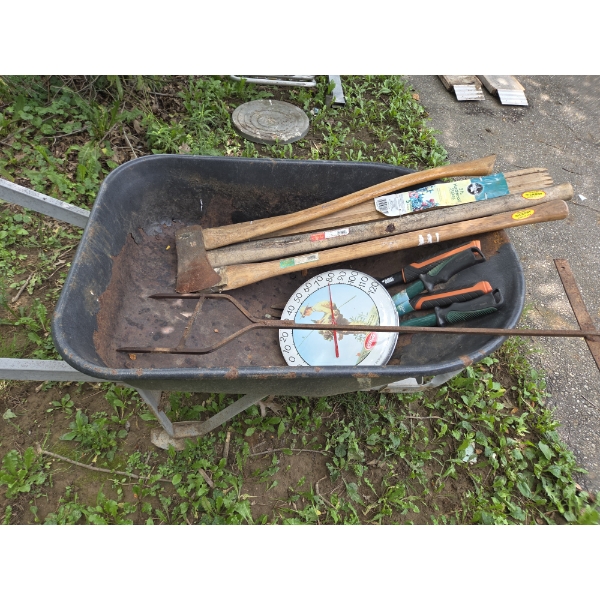 *Pick Up At Louisville Home - No Shipping Available* Wheelbarrow With Yard Tools & More