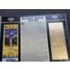 Image 1 : Authentic 2014 Super Bowl XLVIII NFL Football Ticket & 24K Gold Plated Ticket - Mint Condition