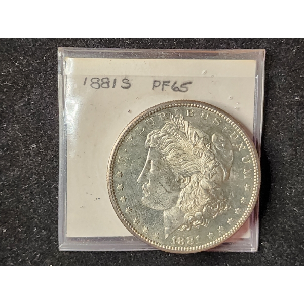 1881-S Morgan Silver Dollar - Higher Grade Proof Like 90% Silver US Coin