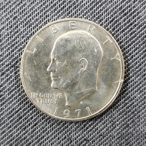 Nice United States 1971-S Eisenhower 40% Silver Dollar ~ ASW: 0.3162 oz