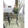 Image 3 : Gorgeous Outdoor Patio Rectangular Tile Topped Table & 8 Chairs - 58 x 36  - All metal frame