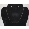 Image 2 : Helzberg Diamonds 14K Gold 24" Box Chain Necklace With Original Paperwork TW: 1.8g