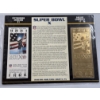 Image 1 : Authentic 1976 Super Bowl X NFL Football Ticket & 24K Gold Plated Ticket - Mint Condition
