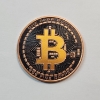 Image 1 : Colorized Bitcoin Design 1 AVDP oz .999 Fine Copper Round