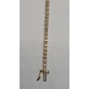 Image 6 : 14K Gold 7" Tennis Bracelet With Diamonds - Weight: 7.3g
