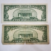 Image 6 : Two United States $5 Blue Seal Silver Certificates 1934 C & 1953 A