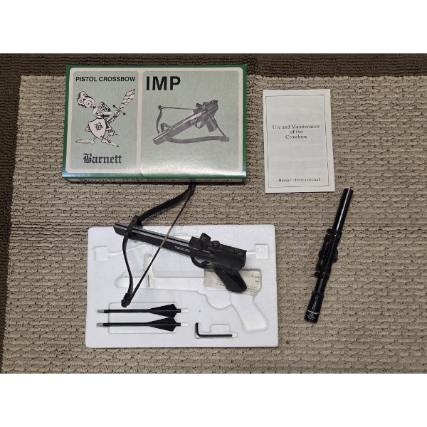 Vintage Crossbow Pistol & Scope With Original Box!
