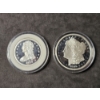 Image 1 : (2) Educational Replica Coins - Morgan Silver Dollar & Half Dollar