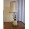 Image 3 : Gprgeous Pair Of Figural Porcelain Lamps & Shades 23 " Tall