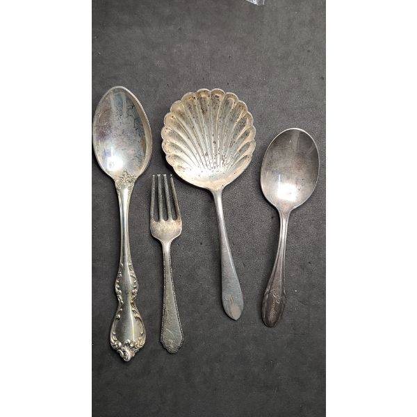 (4) Pcs Of Sterling Silverware - Total Weight: 107.6g