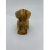 Image 1 : Adorable Degenhart Glass Dog Figurine - Ivory - ~2.5 inches