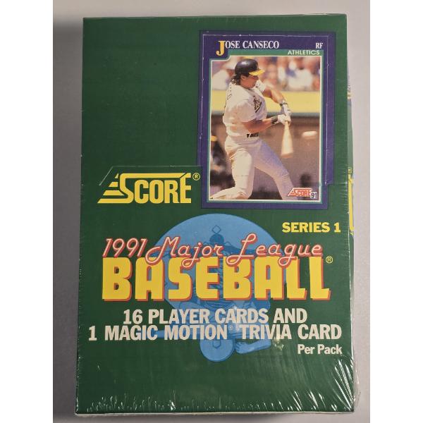 Score 1991 Major League Baseball Series 1 Wax Box